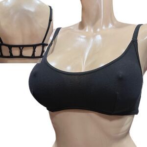 Victoria’s Secret sexy Strappy back cotton unlined bralette bra black